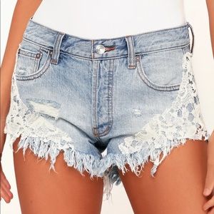 Free People Denim Shorts